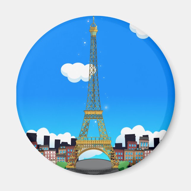 Eiffeltornet Magnet (Framsidan)