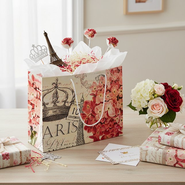 Eiffeltornet och hortensia  (Skapare uppladdad)