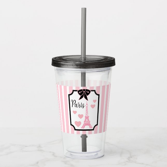 Eiffeltornet Paris Akryl Tumbler  Take Away Mugg (Framsida)