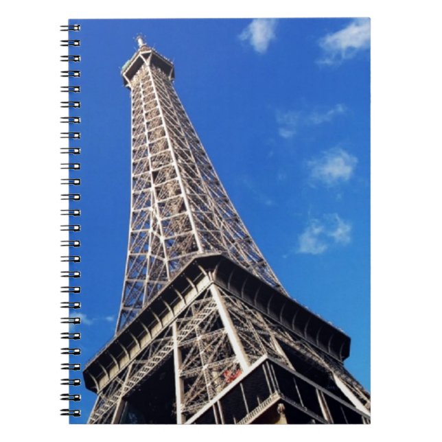 Eiffeltornet Paris Europa Resa Anteckningsbok (Framsidan)