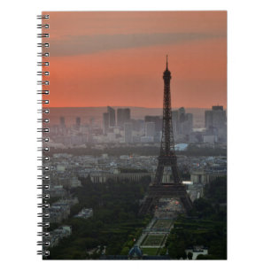 Eiffeltornet Paris Europa Resa Anteckningsbok Med Spiral