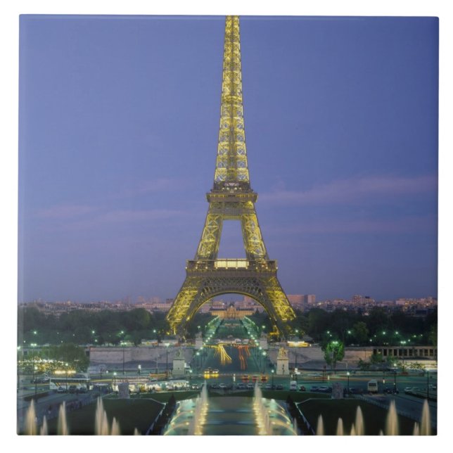 Eiffeltornet, Paris, Frankrike 2 Kakelplatta (Framsidan)