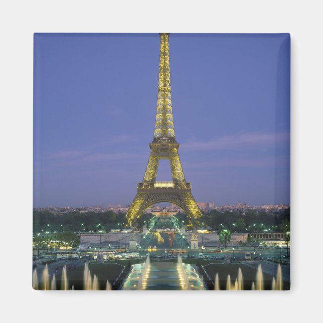 Eiffeltornet, Paris, Frankrike 2 Magnet (Framsidan)