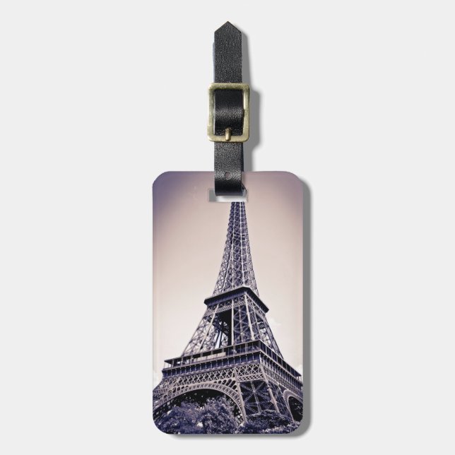 Eiffeltornet, Paris, Frankrike Bagagebricka (Vertikal Framsida)