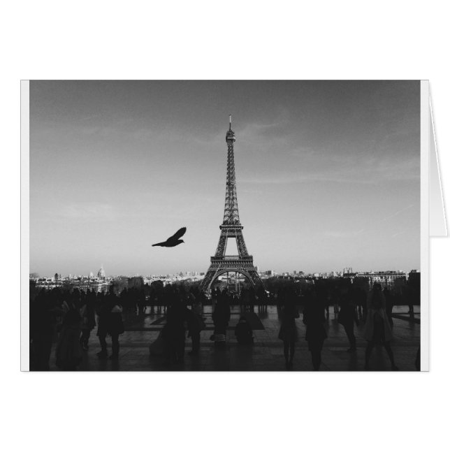 Eiffeltornet Paris Frankrike Hälsningskort (Framsidan Horizontal)