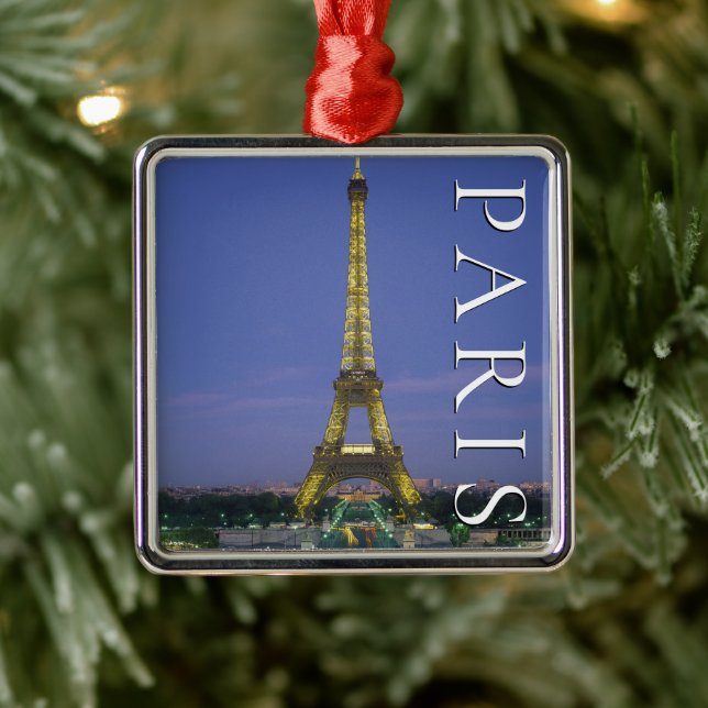 Eiffeltornet | Paris, Frankrike Julgransprydnad Metall (Träd)