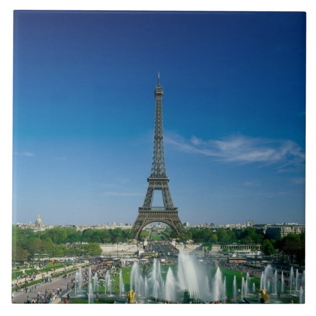 Eiffeltornet, Paris, Frankrike Kakelplatta (Framsidan)