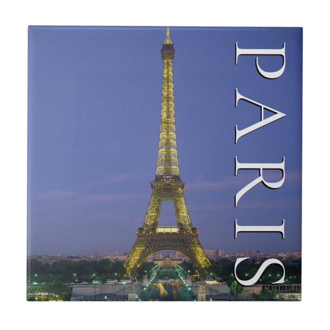 Eiffeltornet | Paris, Frankrike Kakelplatta (Framsidan)