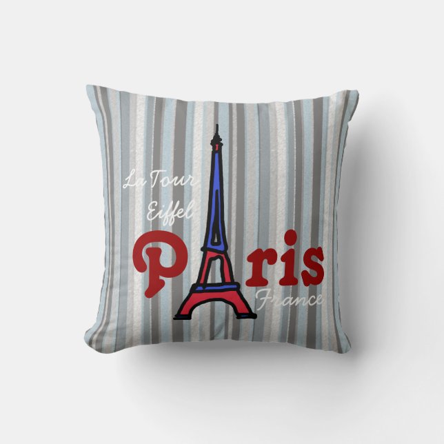 Eiffeltornet Paris-Frankrike Kudde (Framsida)