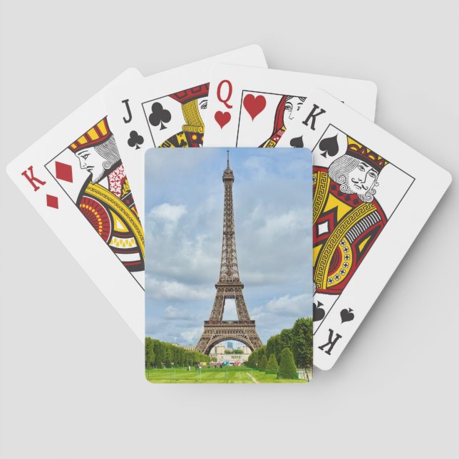 Eiffeltornet - Paris Frankrike spelkort (Baksidan)