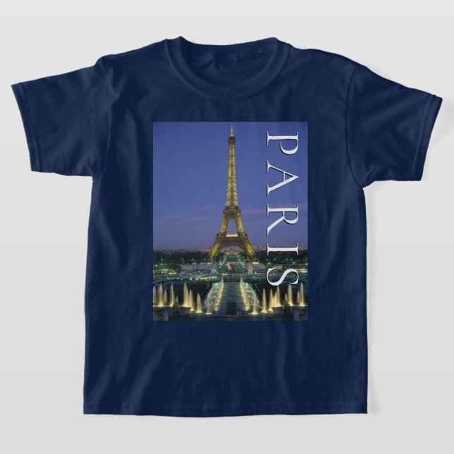 Eiffeltornet | Paris, Frankrike T Shirt (Laydown)