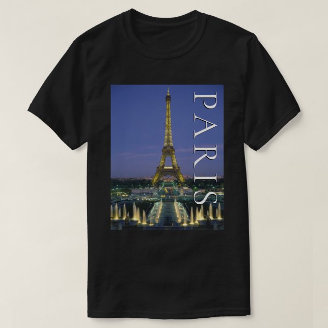 Eiffeltornet | Paris, Frankrike T Shirt (Design framsida)
