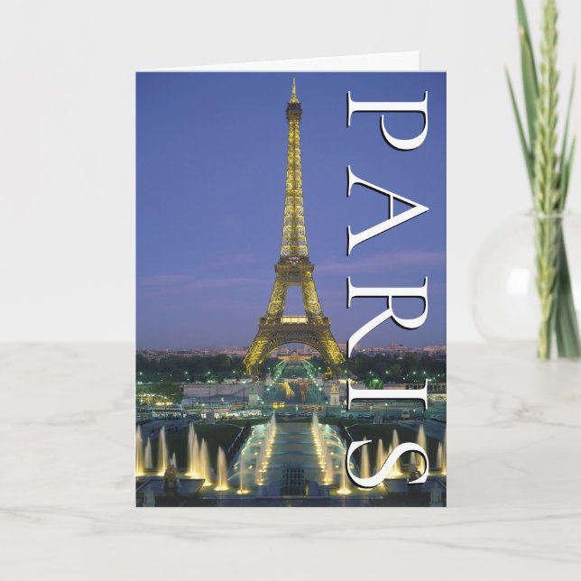 Eiffeltornet | Paris, Frankrike | Tack Kort (Framsida)