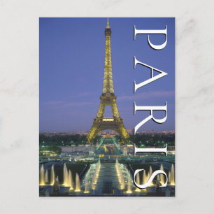 Eiffeltornet Paris, Frankrike Tack Vykort