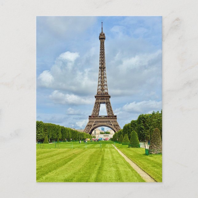 Eiffeltornet - Paris Frankrike Vykort (Framsida)