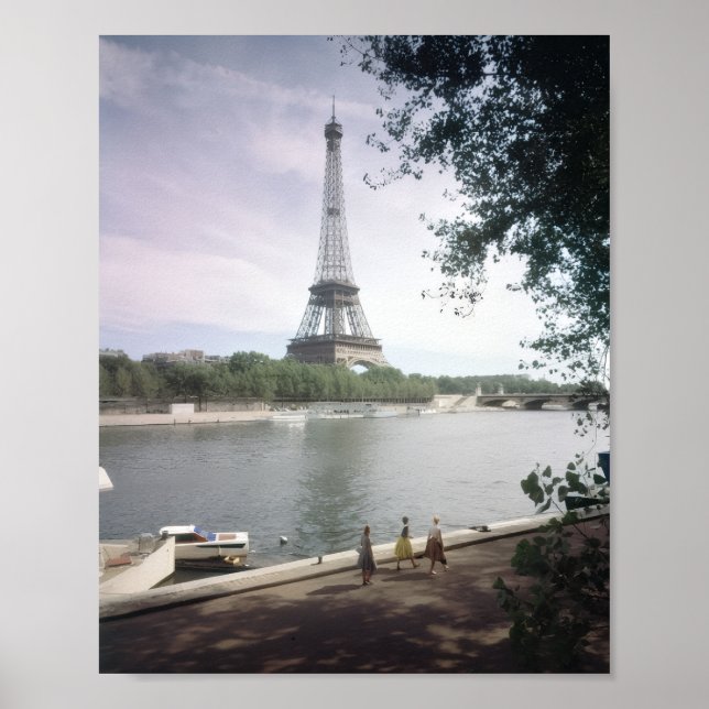 Eiffeltornet. Paris, omkring 1960. Poster (Framsidan)