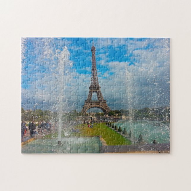 Eiffeltornet Paris. Pussel (Horisontell)