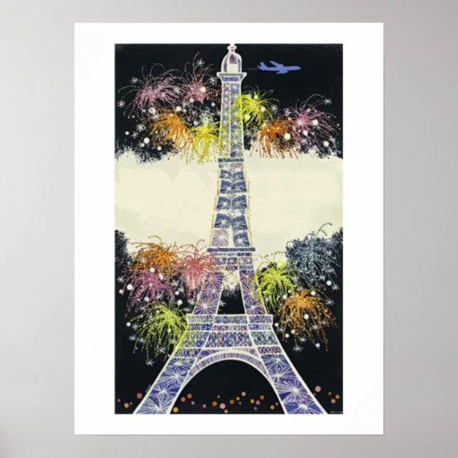Eiffeltornet Paris, Resenärsgåva Poster (Framsidan)