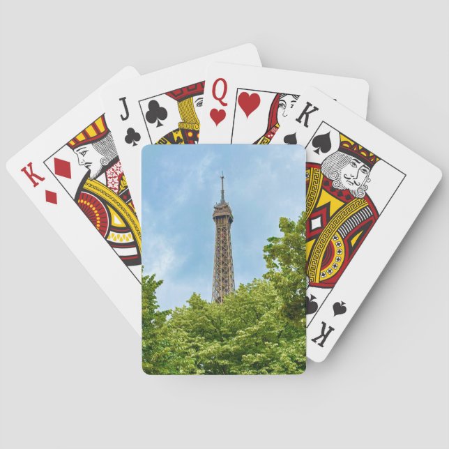 Eiffeltornet - Paris spelkort (Baksidan)
