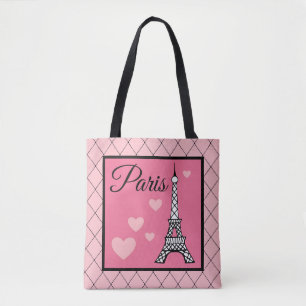 Eiffeltornet Paris Tote Bag Present Tygkasse