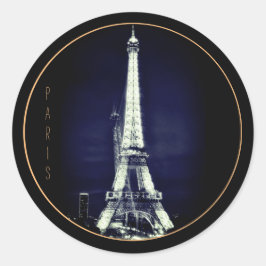 Eiffeltornet & Surreal Paris konst /kärlek Frankri Runt Klistermärke