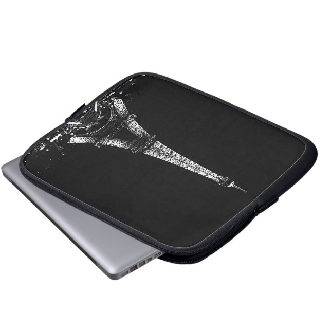 Eiffeltornets bärfodral för bärbar dator laptop sleeve (Framre botten)