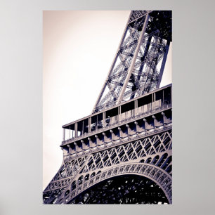 Eiffeltornets detalj, Paris, Frankrike Poster