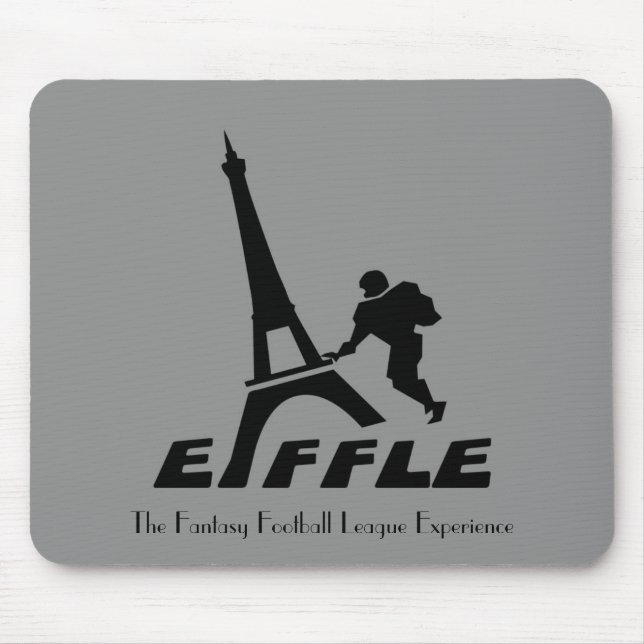Eiffle svart logotyp Mousepad Musmatta (Framsidan)
