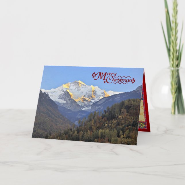 Eiger, Monsch och Jungfrau Helgkort (Framsida)