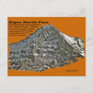 Eiger norr ansikte vykort