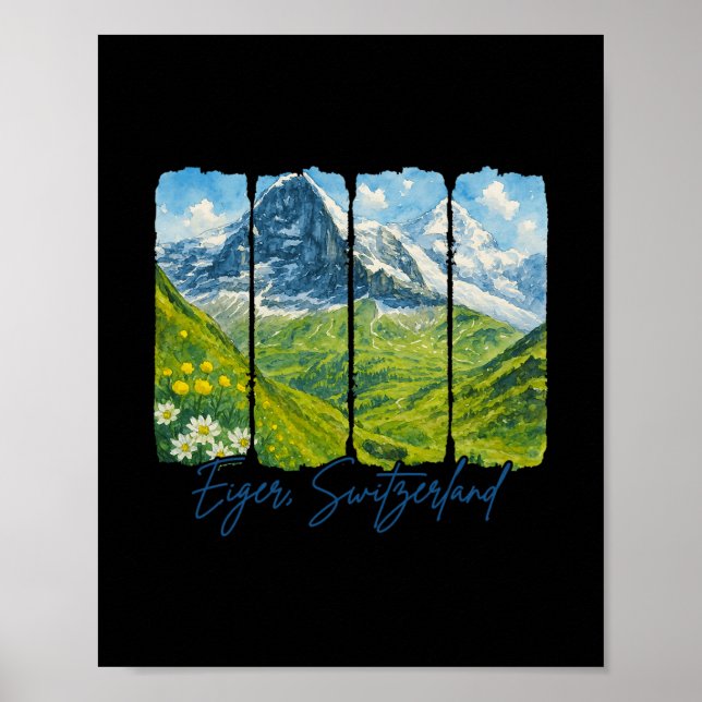 Eiger Schweiz Reser Eiger  Poster (Framsidan)