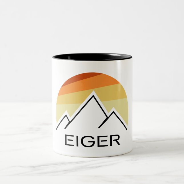 Eiger Schweiz Retro Två-Tonad Mugg (Center)