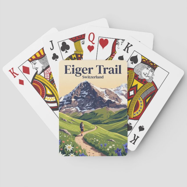 Eigerleden Schweiz Casinokort (Baksidan)