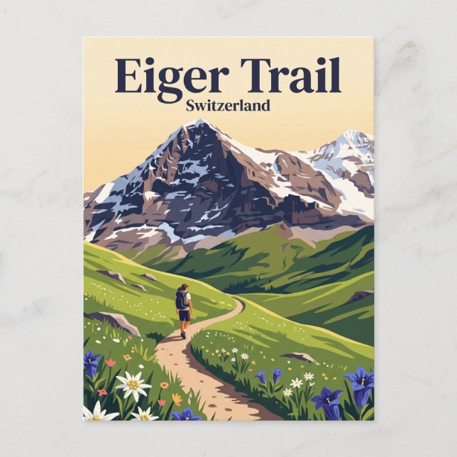 Eigerleden Schweiz Vykort (Framsida)
