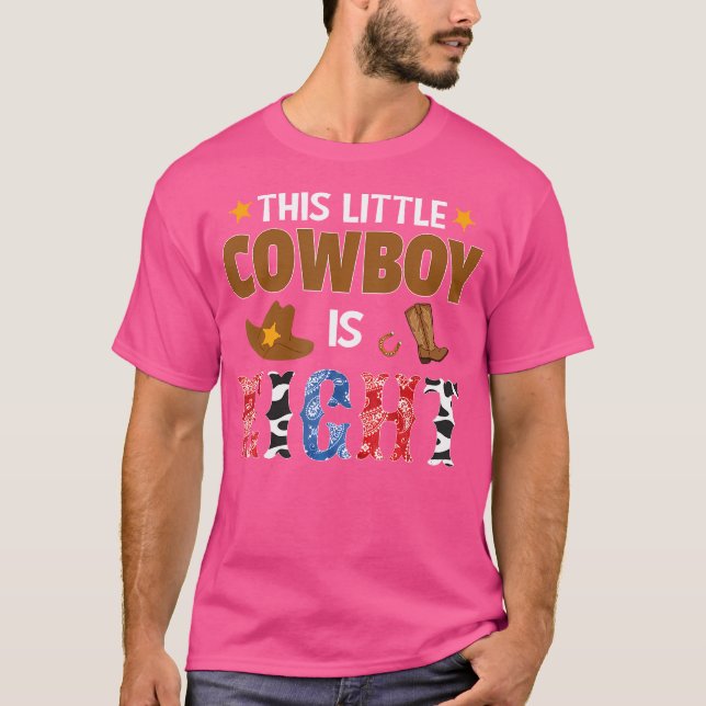 Eight Year Old Cowboy 8Th Birthday Party Western R T Shirt (Framsida)