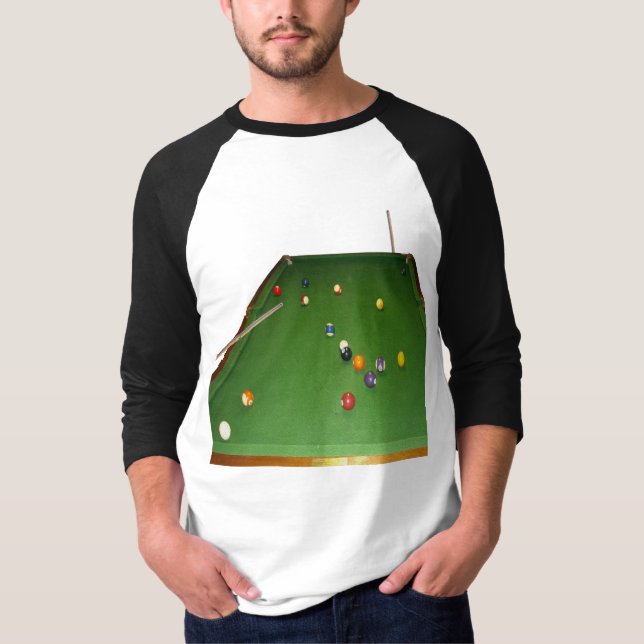Eightball Bord-oljefärg med Bollar och tankar, T Shirt (Framsida)