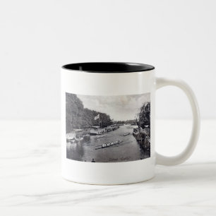 Eights besättningrodd, Oxford England vintage Två-Tonad Mugg