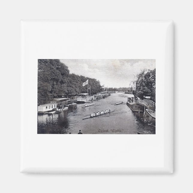 Eights Crew Rwing, Oxford England Vintage Magnet (Framsidan)