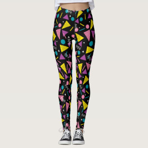 Eighty Black and Retro Leggings