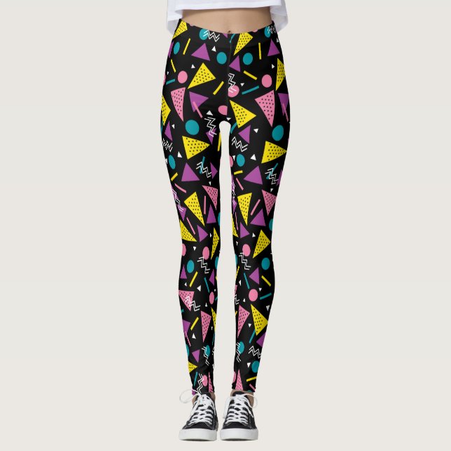 Eighty Black and Retro Leggings (Framsida)