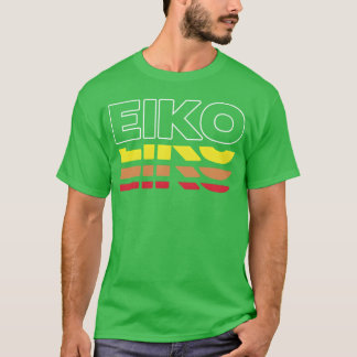 Eiko Förnamn Rolig Vintage Solnedgång Eiko vintage T Shirt