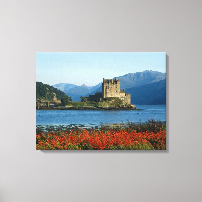 Eilean Donan Castle, Highlands, Skottland 3 Canvastryck (Framsida)