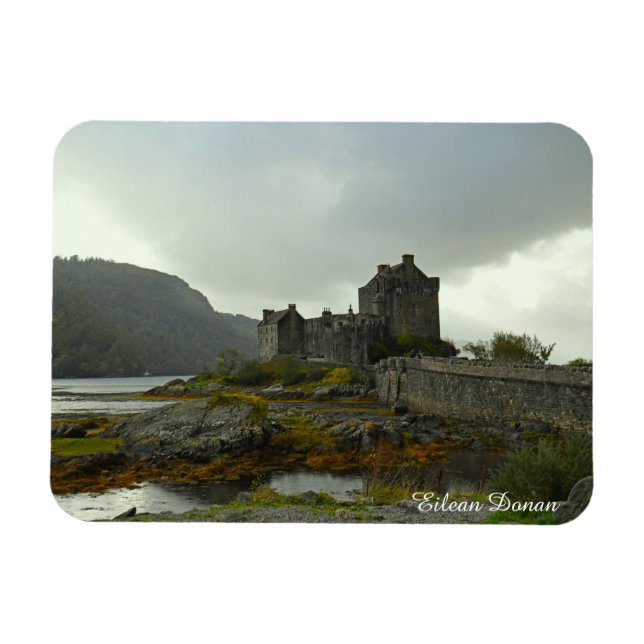 Eilean Donan Castle i Scotland Helgdag Magnet (Horisontell)