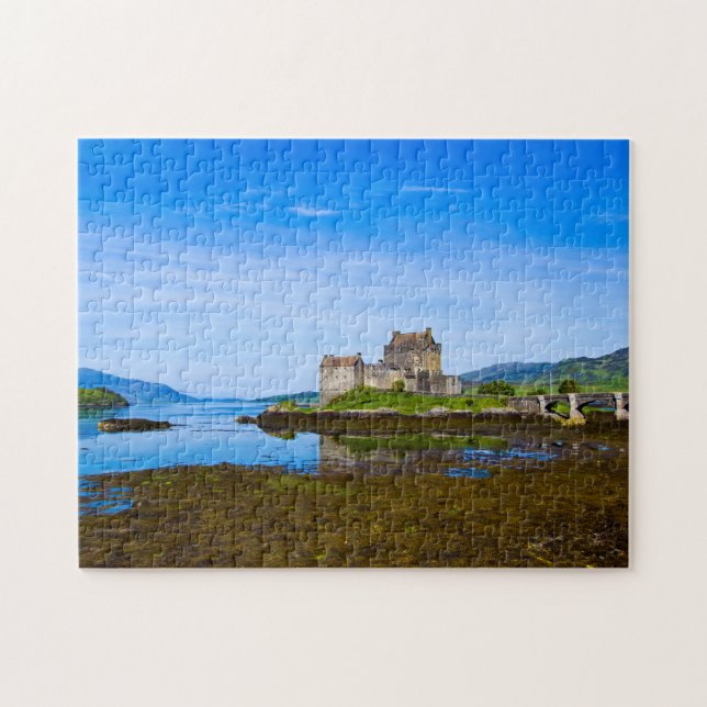 Eilean Donan Castle Jigszle puzzle Pussel (Horisontell)