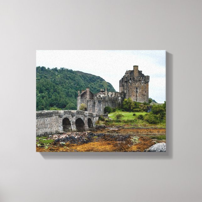 Eilean Donan Castle, Loch Duich - Skottland, Fören Canvastryck (Framsida)