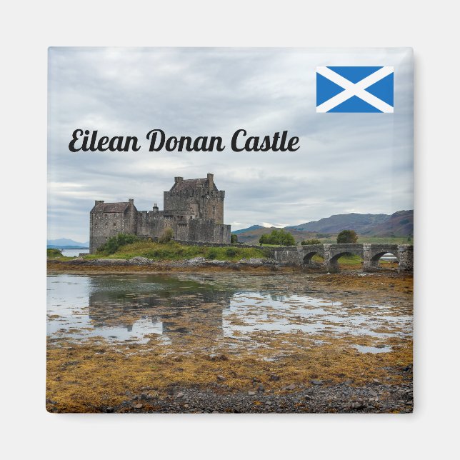 Eilean Donan Castle, Loch Duich - Skottland, Fören Magnet (Framsidan)