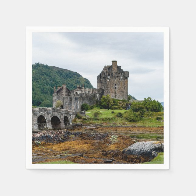 Eilean Donan Castle, Loch Duich - Skottland, Fören Pappersservett (Framsidan)