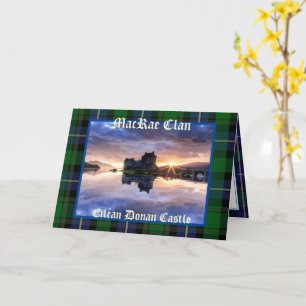 Eilean Donan Castle - MacRae Klan Greeting Card Kort