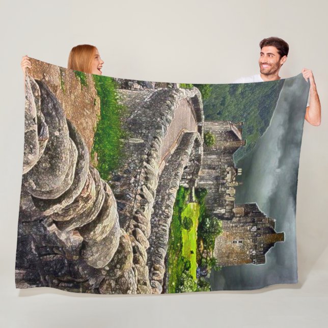 Eilean Donan Castle, Scotland Acrylic Art Fleecefilt (På plats)