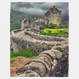 Eilean Donan Castle, Scotland Acrylic Art Fleecefilt